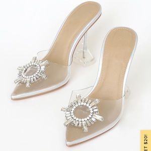 Lulus Cinderella Slippers size 10